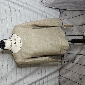 NWT Hill Country Clothier Vintage 100% Linen Top Size Small